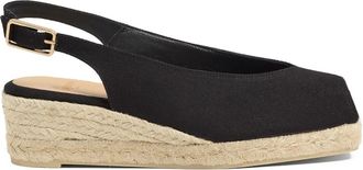 Castaner Dosalia/3/001 5 cm sleehakken - Dames - Sleehakken - Zwart - 36 EU - Katoen - Schoenen