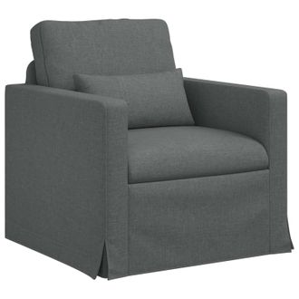 vidaXL Sof&aacute; Gris Oscuro 78 X 78 X 80 Cm Tela Vidaxl