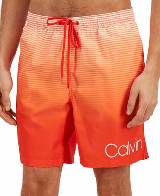 Calvin Klein Modern Swim Shorts In Mandarin