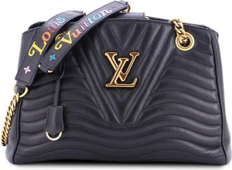 Louis Vuitton New Wave Chain Tote gewatteerde leren schoudertas - Zwart