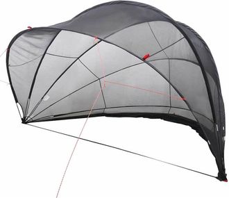 vidaXL C&uacute;pula Para Piscina Manual Negro 500 X 500 X 236 Cm Vidaxl