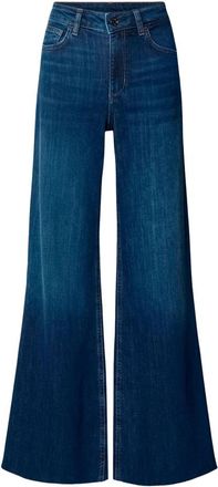 Liu Jo Wide Jeans - Dames - Loose Fit Jeans - Blauw - W25 - Katoen - Jeans