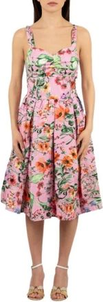 LuckyLu Midi Jurk - Dames - Casual kleedjes - Veelkleurig - M - Kleedjes