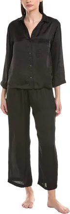 Natori 2Pc Ashley Washed Satin Icon Notch Pajama Set