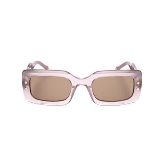 Carolina Herrera Ladies Orange Rectangular Sunglasses HER 0187/S