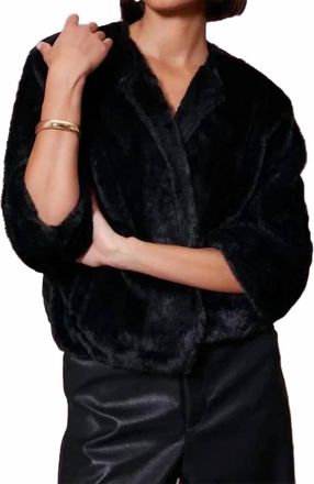 Bishop + Young Mica Faux Fur Jacket In Black