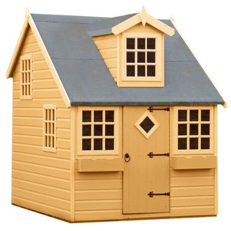 Shires Enchanted Cottage Playhouse Kids Wendy House in Tan