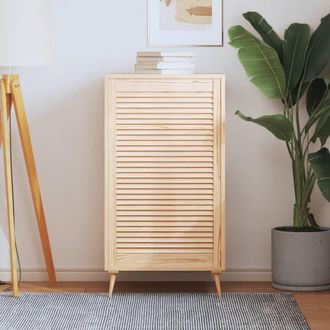 vidaXL Puerta De Armario De Lamas Madera De Pino Maciza 99,3x59,4 Cm Vidaxl