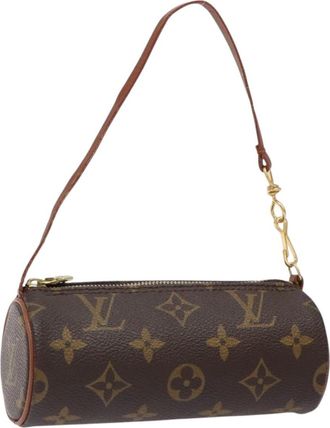 Louis Vuitton Papillon Pochette Monogram Canvas Brown Canvas Bag (Pre-Owned)