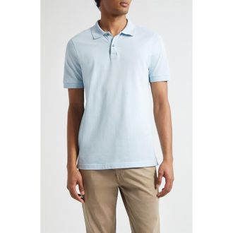 Sunspel Cotton Piqu&eacute; Polo in Frost Blue at Nordstrom, Size Xx-Large