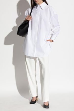 Givenchy Asymmetrical Shirt, Womens, White