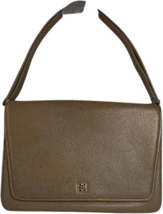 Givenchy Pre-owned Leren Schoudertas - Dames - Vintage Schoudertas - Bruin - ONE Size - Leer - Vintage