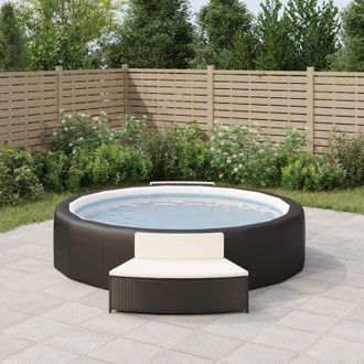 vidaXL Vidaxl - Furniture Limited - Panche per Spa con Cuscini 2 pz in Polyrattan