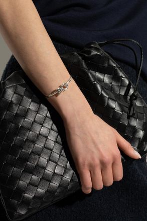 Bottega Veneta Silver Bracelet With Signature Knot, Womens, Silver