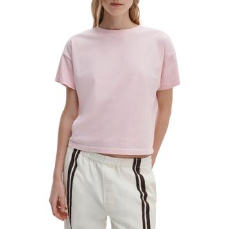 Rag & Bone Kelly Washed Boxy Cotton T-Shirt in Peony at Nordstrom, Size X-Small