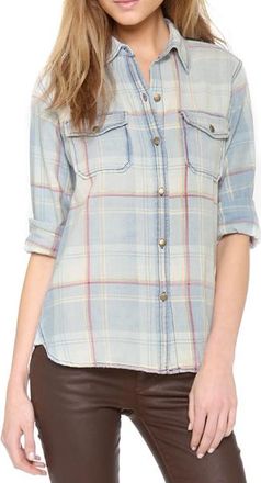 Current Elliott Current/Elliot Printed Shirt Size M