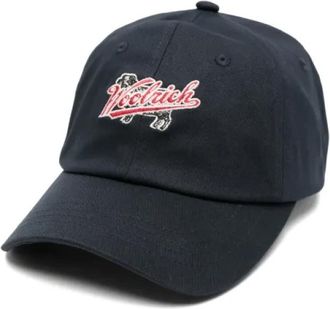 Woolrich Logo Baseball Cap - Heren - Petten - Blauw - ONE Size - Katoen - Accessoires