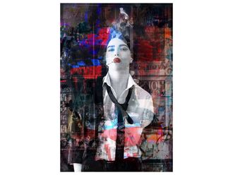 Schubiger M&ouml;bel Digitaldruck auf Glas Street Art Pop Ikone