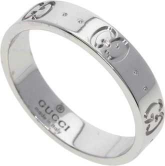 Gucci White Gold (18K) Band Ring (Pre-Owned)
