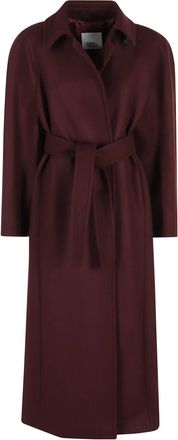 Erika Cavallini Semi Couture Dames, Mantels, Rood, Maat: XS Wol
