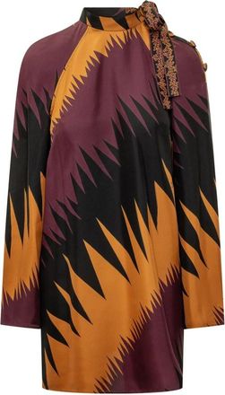 Pucci Abito Silk Twill - Dames - Korte kleedjes - Veelkleurig - M - Polyester - Kleedjes