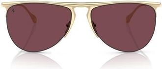 Ferrari 59mm Pilot Sunglasses in Pale Gold /Bordeaux at Nordstrom