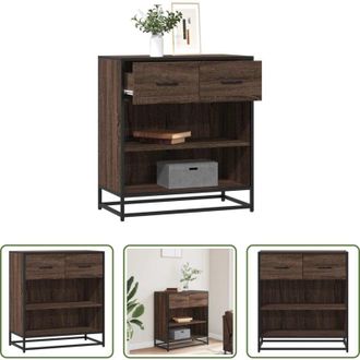 vidaXL vidaXL Credenza marrone - Credenza Rovere Marrone 68x35x76 cm in Legno Multistrato