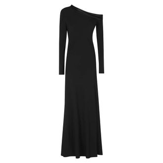 Alberta Ferretti Dames, Jurken, Zwart, Maat: M Satijn