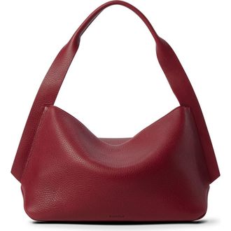 Shinola Medium Derby Leather Shoulder Bag in Ruby at Nordstrom