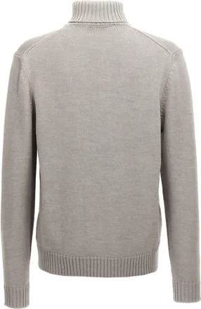 Zanone Wool Turtleneck Sweater - Beige