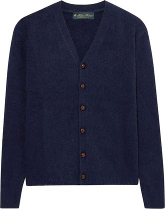Brooks Brothers Vest van Shetlandwol met lange mouwen - Blauw