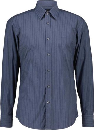 HUGO BOSS Relegant Shirt - Heren - Casual Overhemden - Blauw - L - Katoen - Overhemden