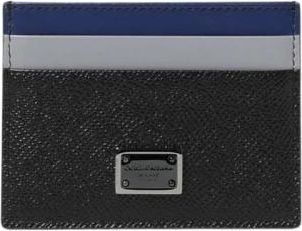 Dolce & Gabbana Wallets & Cardholders, male, Black, ONE SIZE, Card Holder Leather Wallet