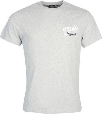 Barbour Legacy Graphic Tee - Heren - Tops - Grijs - Maat: XL Katoen