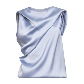 Blanca Vita Sleeveless Tops, female, Blue, Size: XS Tafoly4762Polvere Top