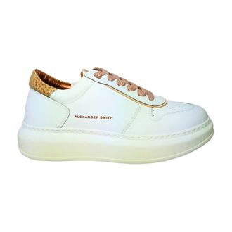 Alexander Smith Sneakers, female, White, Size: 11 US Leather Sneaker