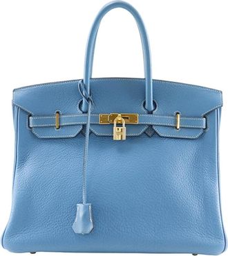 Herm&egrave;s Pre-owned Hermes Clemence Birkin Retourne 35 N21Y3PRLUV7VSGDN