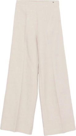 Herno Broeken, Dames, Grijs, M, Polyester, Logo-plaque Broeken
