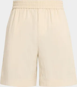 Helmut Lang Men & apos;s Cotton Stretch Pull-On Shorts