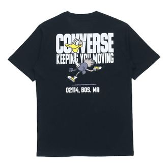 Converse Keep Moving Short Sleeve T-Shirt Asia Sizing Black 10021124-A01