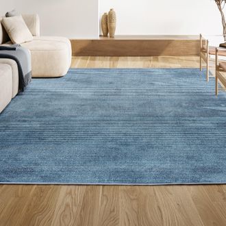 Jonathan Y Designs Cole Modern Minimalist Pinstripe High-Low Area Rug