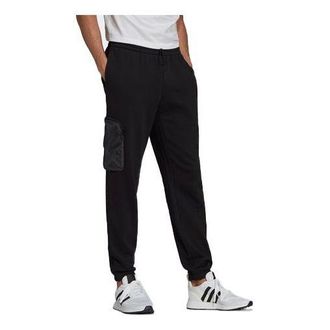 adidas Mens adidas originals Side Zipper Pocket Bundle Feet Sports Pants/Trousers/Joggers Black H11485