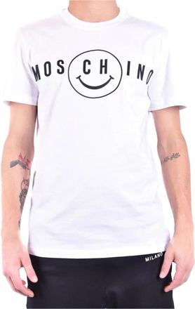 Moschino Stijlvol T-shirt - Heren - T-shirts - Wit - XL - Katoen - Tops