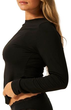 Stripe and Stare Underlayer Top in Black at Nordstrom, Size X-Small Uk