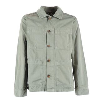 Sebago Light Jackets, male, Green, Size: XL Dorr Herringbone Giacca
