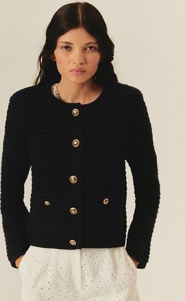 Exquise Joanna Essential Lightweight Knit Cardigan in Navy Blue at Nordstrom, Size Medium