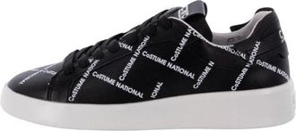 Costume National Heren Logo All Over Sneakers - Heren - Sneakers - Zwart - 43 EU - Schoenen