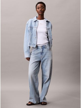 Calvin Klein Jeans Calvin Klein Womens Denim Trucker Jacket - Blue - XS