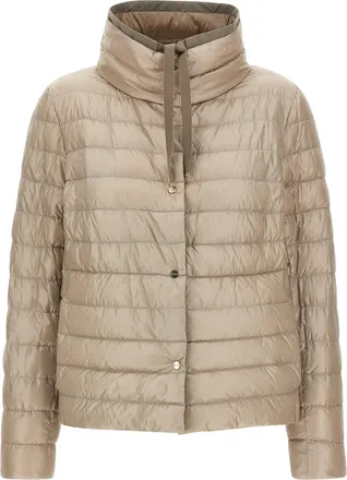 Herno Womens Brown Polyamide Full-Length Jacket Clothing