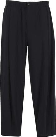 Giorgio Armani Broek met enkele plooi - Heren - Wijde Broeken - Blauw - XL - Wol - Broeken